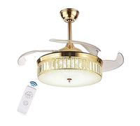 Ventilateurs de Plafond, Éclairage de Ventilateur, Ventilateur de Plafond 36 Pouces Avec Télécommande Led Moderne, de Rétractable,Ess, 3 Changements de Couleur, Décorations D'Éclairage Pour Salon, Sal