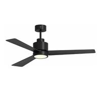 Ventilateur de plafond - Palau - HTD-130 - Noir - 40W - Télécommande incluse