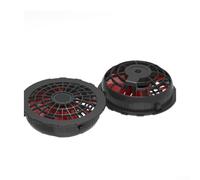 Ventilateurs de refroidissement de rechange, ensemble de 2 pièces, sans balais, circulation de l'air efficace pour combinaisons de travail, boîtier en ABS robuste, convient pour les professionnels de