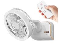 Ventilateurs de table avec une circulation d'air Contrôle à distance avec | Ventilateur sur table à circulation d'air Pour utilisation bureau, camping, en voiture, séjour, chevet, Gris
