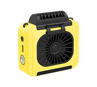 Ventilateurs De Table Refroidissement À Ceinture Portable Climatisation Mobile Petits Portables USB Rechargeable For Le Travail Camping Pêche Confort Refroidissement Silencieux(Yellow)
