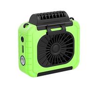Ventilateurs De Table Refroidissement À Ceinture Portable Climatisation Mobile Petits Portables USB Rechargeable For Le Travail Camping Pêche Confort Refroidissement Silencieux(Grass Green)
