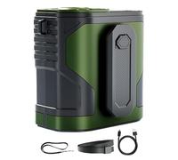 Ventilateurs de taille personnelle : refroidisseur d'air rechargeable avec lampe de poche, dispositif de refroidissement du ventilateur à courroie personnelle. Ventilateur à piles à 100 vitesses