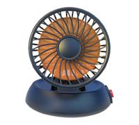 Ventilateurs de voiture à air froid, ventilateur de voiture portable | Strong Airflow Coacher Single Head | Ventilateur de refroidissement de véhicule pliable, 3 vitesses, pour véhicules rec