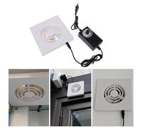 Ventilateurs d'entrée et de sortie intégrés pour une vitesse de ventilation réglable dans les salles de bains et autres espaces (échappement - 50 mm)