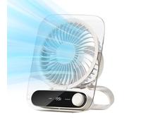 Ventilateurs Mini Pour Chambre | Ventilateurs De Bureau Pliables Petits Et Silencieux | Rafraîchisseur d'Air Rechargeable avec 199 Vitesses, Montage Murale, Veilleuse pour Maison, Voyage, Camping et