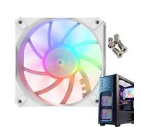 Ventilateurs pour PC - Case plus cool | RGB Filotes de radiateur CPU Slim Slim pour la construction de PC de jeu de jeu à domicile, outil d'optimisation du flux d'air