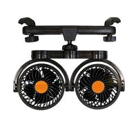 Ventilateurs pour sièges de voiture | Ventilateur électrique à circulation d'air - Rafraîchissant double tête 12 V 24 V pour animaux de compagnie, voiture, climat chaud, camion, voyage sur route