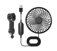Ventilateurs Rafraîchissants USB De Voiture Pour Siège Arrière | Ventilateur Rafraîchissant Pour Appui-Tête Avec 3 Vitesses - Ventilateur d'Air Ajustable pour Voiture Camionnette Fourgon Véhicule