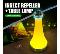 Ventilateurs Volants Pour Tables Avec LumièRes Led, Ventilateur Anti-Moustiques, Anti-Insectes Rechargeable, Pour L'extéRieur, Pour Le Camping, Pique-Nique