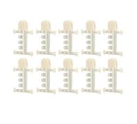 Ventilation Anti-Rouleau à Serre Ventilation de poulie de poulie Accessoires de périphérique de poulie 10pcs en Acier Durable en Plastique Blanc Orange 13 x 8,2 x 3cm pour Le (Blanc)