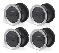 Ventilation Climatisation 1697430 8A6HAQ18B09 Pour Ford Pour Fiesta 2006-2016 Pour Connect 2009-2013 Grille D'aération Sortie De Climatisation Sortie Climatiseur Voiture(4pcs Black)