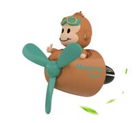 Ventilation d'air du désodorisant de voiture pilote, diffuseur de voiture pilote animal pour ventilation d'air | Parfum pour avec 2 pastilles de thérapie,