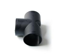 Ventilation Pipe Fitting - PVC Duct Hose Connector | Long Lasting T Shape Adapter, corrosions Resistant, 3 Hole Splitter, 60mm/75mm Size, Flame Retardant Interior for Safety