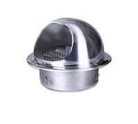 Ventilation ronde Ventilation arrondie, Grille de ventilation murale ronde en acier inoxydable 304, extracteur externe à nez arrondi for cuisine, salle de bain, bureau, plusieurs tailles(110mm/4.33in)
