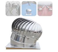 Ventilation sur Le Toit, Évent Rotatif de Capuchon Turbine d'acier Inoxydable for Le Capot Conduit cheminée(110mm/3inch)