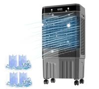 Ventilatore evaporativo Con ventilatore, 4500 CFM, raffrescatore portatile Con serbatoio dell'acqua da 13 galloni, 3 velocità, 4 scomparti per il Ghiaccio, ideale per ambienti ampi