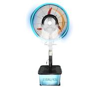 Ventilatore nebulizzatore oscillante Con serbatoio da 41 litri, 3 velocità per USO Esterno, ideale per patii e Giardini.