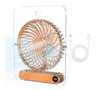 Ventilatore USB da Scrivania - ABS+PC 14.5x4x15.5cm Pieghevole Trasparente 5 Velocità Portatile | Ventilatore USB da Scrivania with batteria 1800mAh basso rumore design pieghevole viaggio spiaggia est