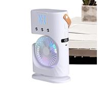 Ventile de pulvérisation de table - ventilateur de pulvérisation d'eau compact, Mister électrique portable | Refroidissement de bureau sans effort avec lumière LED, dispositif extérieur facile à u