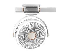 Ventile pinces portables - Mini ventilateur rechargeable sans fil avec port de type USB -C, lampe LED intégrée | ventilateur silencieux, rotation à 360 °, idéal pour chambre à coucher, bureau, s