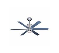 Orbegozo Ventilateur de plafond CP 50120 – 120 cm, 65 W, 6 pales, lampe et télécommande, chromé
