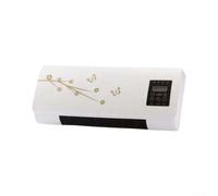 Ventilo-convecteur mural 2-en-1 avec céramique pour ptc 1800W - pour chauffage et ventilation silencieux pour salle de bain jusqu'à 20m² - pour affichage LED et télécommande - (EU Golden Flower)