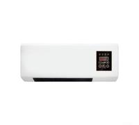 Ventilo-convecteur mural 2-en-1 avec céramique pour ptc 1800W - pour chauffage et ventilation silencieux pour salle de bain jusqu'à 20m² - pour affichage LED et télécommande - (UK White Housing)