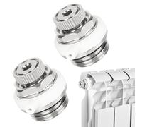 Ventils de purge automatiques pour radiateur de 1/2 pouce, bouchon de purge avec clapet anti-retour, soupape de purge résistante à la corrosion pour radiateur à auto-purge, ventilateur de radiateur