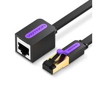 VENTION 10m Cat7 Prolongateur Câble Ethernet RJ45, Câble Rallonge Ethernet Haut Débit - 10Gbps, Câble Réseau RJ45 Mâle à Femelle, Cat7 Lan Cordons RJ45 Blindés Connecteur Cat 6 /Cat 5e /Cat 5