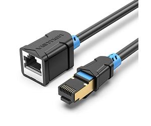 Vention 2M Cat 6 Rallonge Ethernet RJ45 Réseau Câble Extension Mâle Femelle 1000Mbps 250MHz, Supporter Cat6/Cat5e/Cat5, Compatible avec PS4 PS5 Xbox TV Box PC Routeur Modem Switch