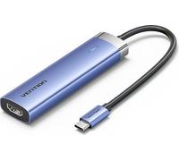 Vention 5-en-1 USB-C vers HDMI/3xUSB 3.0/PD100W bleu Type d'alliage d'aluminium