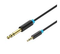 Vention BABBD câble audio 3,5 mm TRS mâle vers 6,35 mm femelle 0,5 m noir