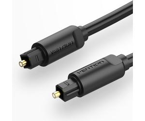 Vention BAEBF Câble Audio Optique Toslink Mâle/Mâle 1m Noir PVC, Connecteurs Droits, Plug and Play - Spécifications Complètes