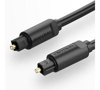 Vention BAEBH : Câble audio Toslink mâle - Toslink mâle 2m, fibre optique, PVC noir, Plug and Play, connecteurs droits