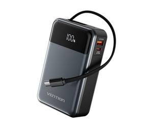 VENTION Batterie Externe 65W 20000mAh, Charge Rapide USB-C PD avec Écran LED Numérique, Chargeur Portable pour PC Portable, MacBook, iPad, iPhone 17/16/15/14, Samsung Galaxy S25/S24/S23