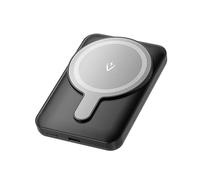 VENTION Batterie Externe magnétique sans Fil 5000 mAh, Charge Rapide de 20 W, avec USB-C et Charge sans Fil, indicateur LED Blanc, Compact pour iPhone/Samsung/AirPods (Noir)