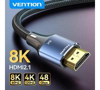 Vention câble 2.1 Compatible HDMI 8K/60Hz 4K/120Hz pour Xiaomi Mi Box PS5 Dolby Vision 48Gbps câble 8K HDMI 2.1 Compatible 8K PVC Model