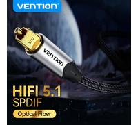 Vention câble à fibres optiques numérique Toslink SPDIF câble Coaxial pour amplificateurs lecteur Xbox PS5 câble de barre de son câble Audio optique PVC shell-Black