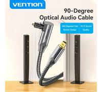 Vention câble Audio optique numérique Toslink SPDIF câble Coaxial 1m 2m pour amplificateurs Blu-ray Xbox 360 PS4 barre de son câble en Fiber noir