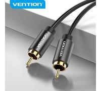 Vention câble Audio RCA vers RCA câble Coaxial mâle vers mâle pour amplificateur TV Box stéréo HiFi 5.1 SPDIF câble vidéo Aux 1m 2m Alloy Shell