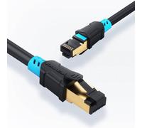 Vention Câble de brassage Cat6 SSTP 10 m noir | Câble Ethernet Gigabit blindé VAP-A06-B1000