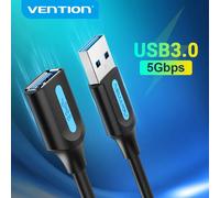 Vention-Câble d'extension USB 3.0 2.0, rallonge pour Smart TV SSD Xbox One, ordinateur portable, PC, vitesse rapide 5Gbps-Metal Grey