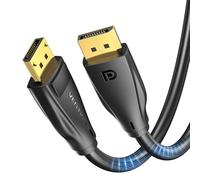 VENTION Câble DisplayPort 1.4 8K@60Hz, 4K@240Hz, cable DP 32.4Gbps, 12bit, Compatible avec HDR, FreeSync, G-Sync, DSC 1.2, HDCP 2.2 pour PC, HDTV, moniteur, carte graphique (1M)