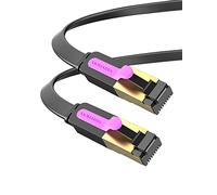 Vention Cable Ethernet CAT 7, 0,5 m Câble Réseau RJ45 Plat 10Gbps 600Mhz High Speed STP Gigabit Lan Compatible avec Xbox series X/S PS5 PS4 PC