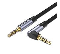 VENTION Câble Jack Audio 3,5 mm, Câble Mâle à Mâle [1 m], Câble Audio 90 Degrés, Câble Audio Plat TRS, Câble Stéréo Jack, Enceinte de Voiture, Barre de Son, PC, Ordinateur Portable et Plus