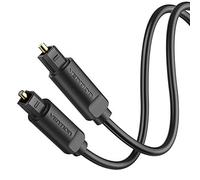 Vention Câble Optique Audio, 2m Cable Optique Toslink (24K Plaqué Or) Câble Audio Optique pour Home Cinema, TV, Barre de Son, PS4, Xbox, Samsung, Bose, Sony