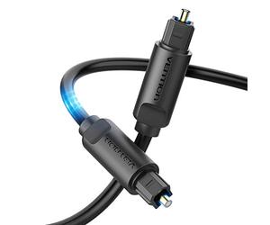 Vention Câble Optique Audio, 3m Cable Optique Toslink (24K Plaqué Or) Câble Audio Optique pour Home Cinema, TV, Barre de Son, PS4, Xbox, Samsung, Bose, Sony