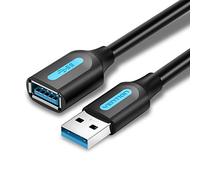 Vention Câble Rallonge USB 3.0 0.5M Câble Extension 5Gbps Mâle A vers Femelle A, Compatible avec Clavier, Souris, Clé USB, Hub USB, Disque Dur Externe, Imprimante, Scanner, Appareil Photo, Webcam