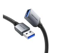VENTION Cable Rallonge USB 3.0 Câble Extension USB A Mâle vers Femelle 1.5M | 5Gbps, Compatible avec Hub USB, Clé USB, Clavier, Souris, Disque Dur, Manette de Xbox One/ 360, Imprimante, Lecteur DVD, etc